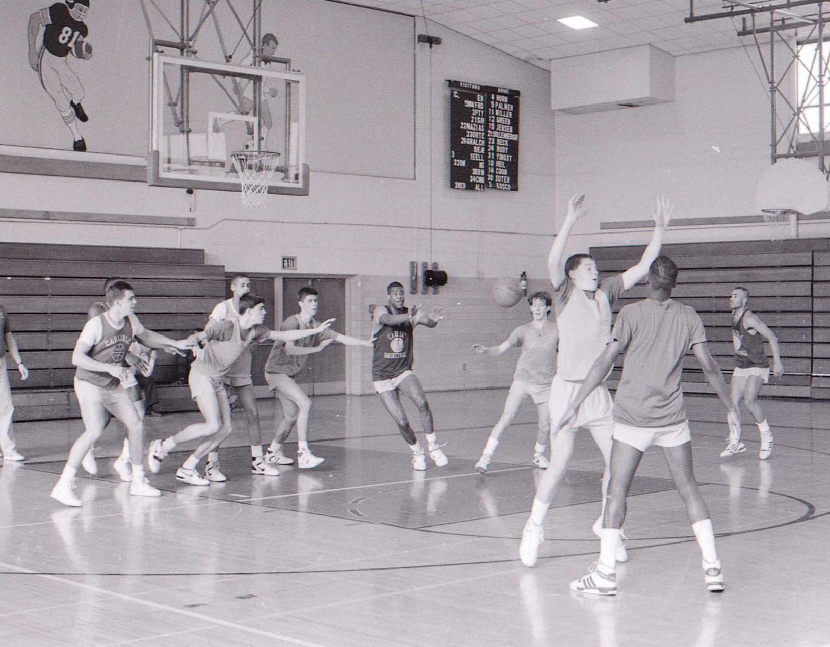 1988 Carlisle Basketball practice